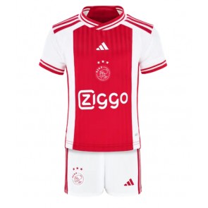 Ajax kläder Barn 2023-24 Hemmatröja Kortärmad (+ korta byxor)